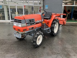 大阪0825R1♪ KUBOTA/クボタ トラクター GL-21 実動 700時間 4WD 21馬力 軽油 倍速ターン 自動水平 バックアップ 売切り 直接引取のみ