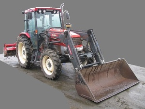 ▼▼ ヤンマー トラクター ▼▼EG765 フロントローダー ロータリー▲完全現状品◆旧農家さんより直送品■ジャンク品扱い●引渡限定★青森県