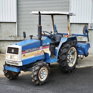 宮城 三菱 トラクター MT2201D 22馬力 難あり 1177時間 ロータリー R1432S 正転のみ パワステ 4駆 耕うん ミツビシ 農機具 中古 東北