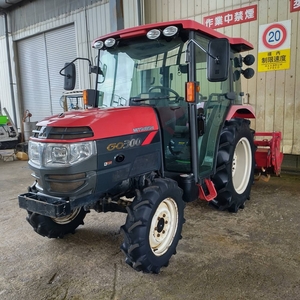 佐賀県渡し 三菱 トラクター GO300 30馬力 1215h キャビン付 パワステ 自動水平 自動耕深 RB155 ロータリー MT 現状渡し 中古 直 P11366059