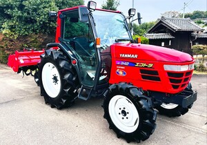 ★ ヤンマートラクター AF342 キャビン 42馬力 ハイスピード 843時間 エアコン 自動水平 バックアップ ニプロロータリーSX1805パワステ ★