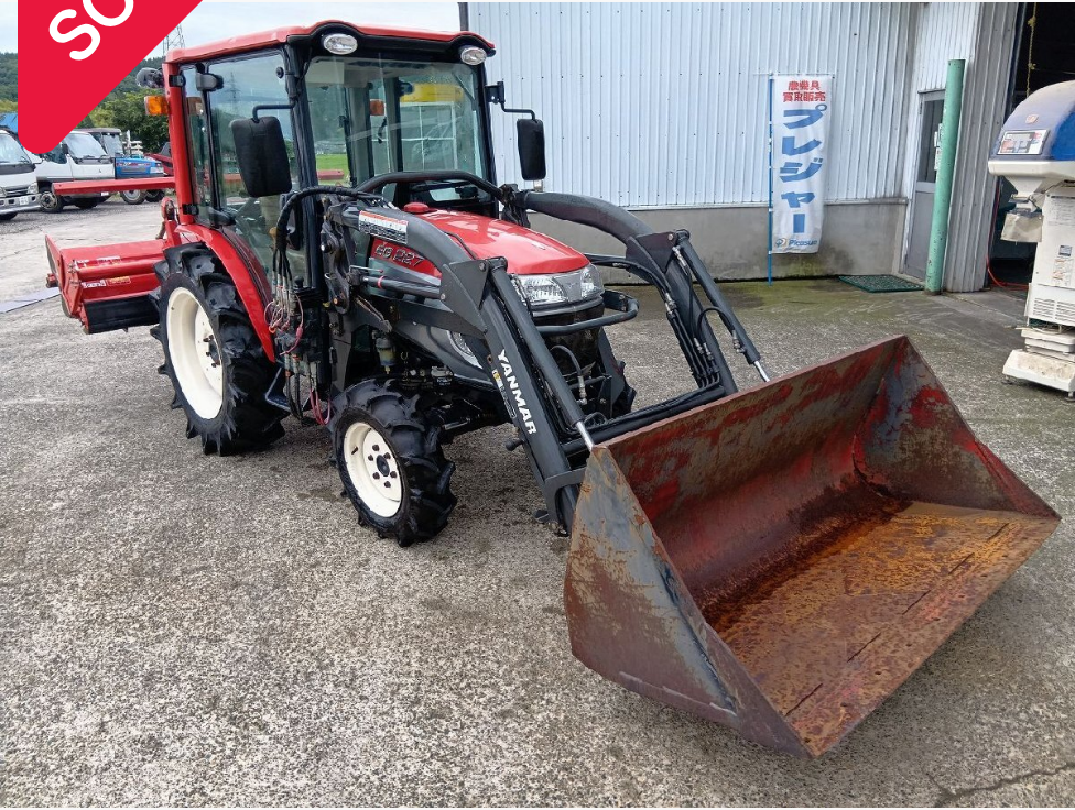 （新潟）ヤンマー トラクター EG227 27馬力 1070時間 フロントローダー キャビン ディー...